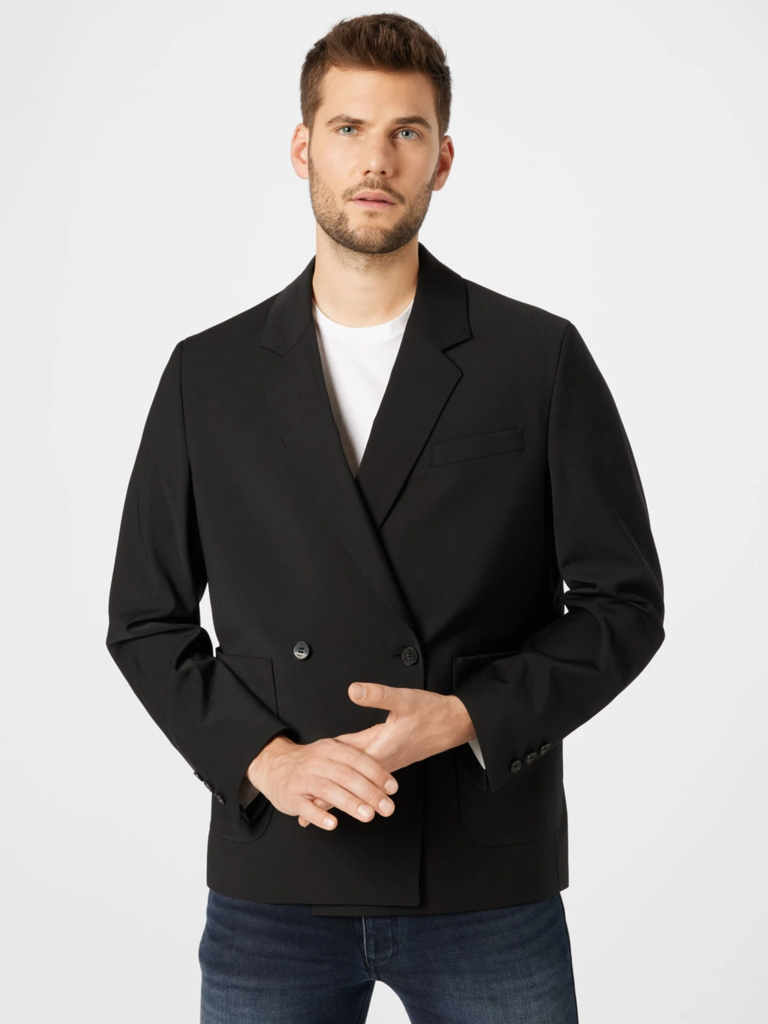 DRYKORN Blazers Regular Fit Colbert EKBY Heren Zwart 3 DRYKORN Blazers Regular Fit Colbert EKBY Heren Zwart - Afbeelding 3