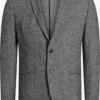 Jack & Jones Blazers Slim Fit Colbert Heren Grijs Gemêleerd