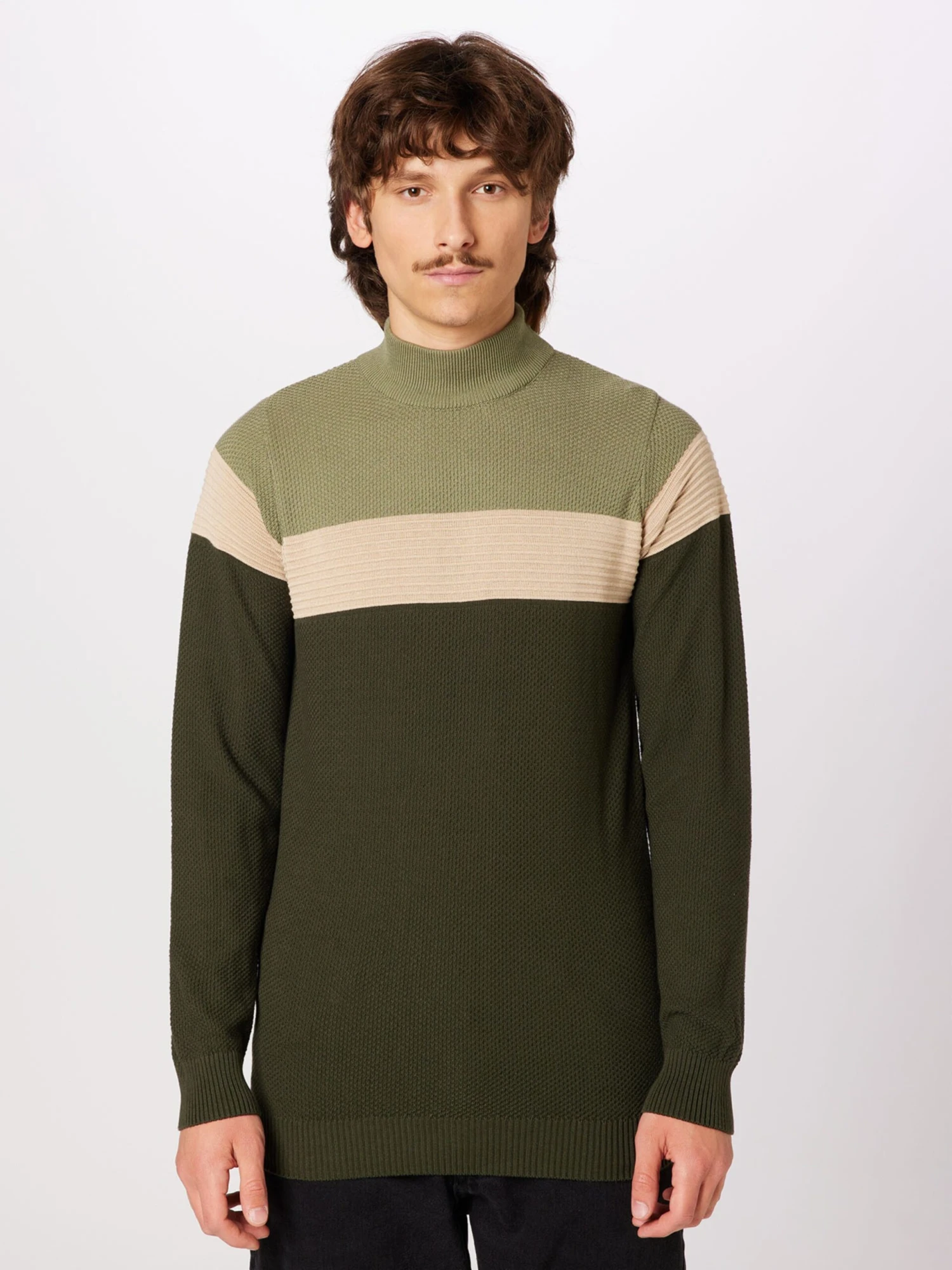 Gabbiano Coltruien Trui Heren Lichtgroen / Donkergroen 3 Gabbiano Coltruien Trui Heren Lichtgroen / Donkergroen - Afbeelding 3