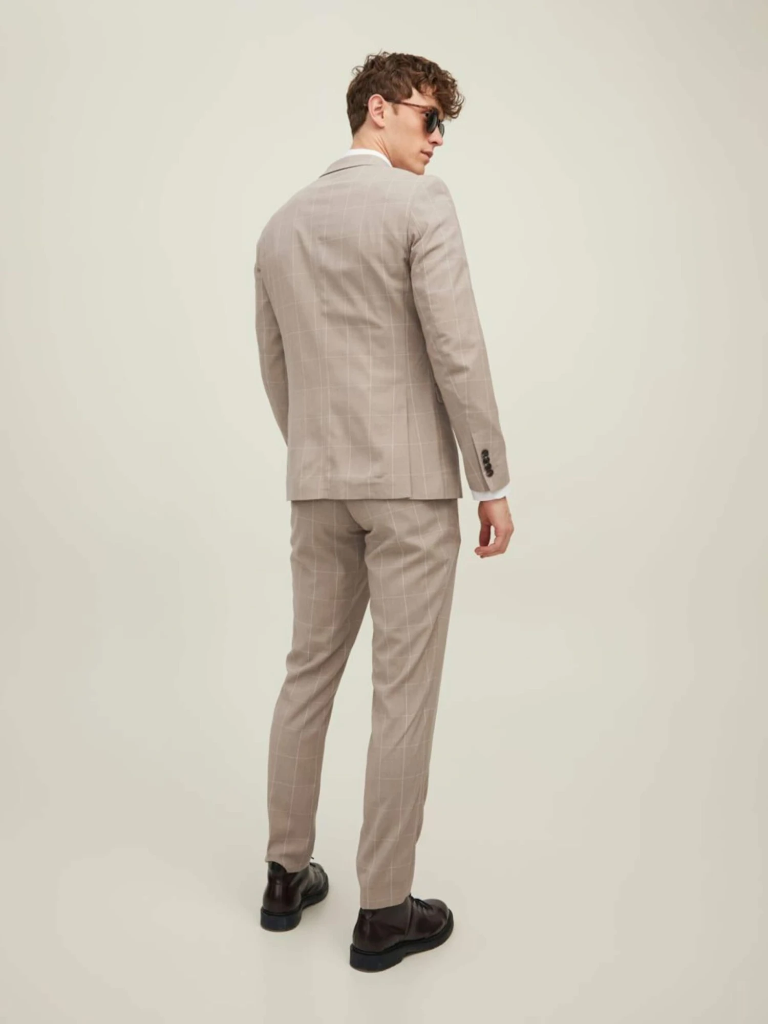 Jack & Jones Blazers Slim Fit Colbert Heren Beige 3 Jack & Jones Blazers Slim Fit Colbert Heren Beige - Afbeelding 3