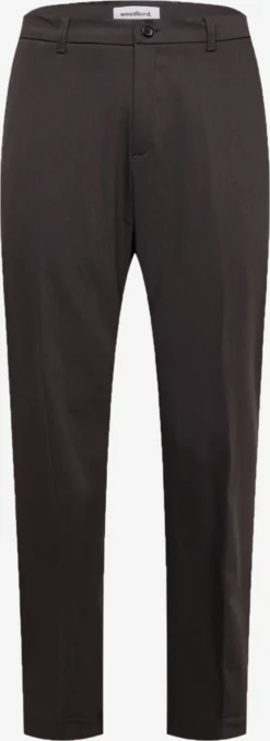 Woodbird Pantalons Regular Pantalon Eik Heren Donkergrijs