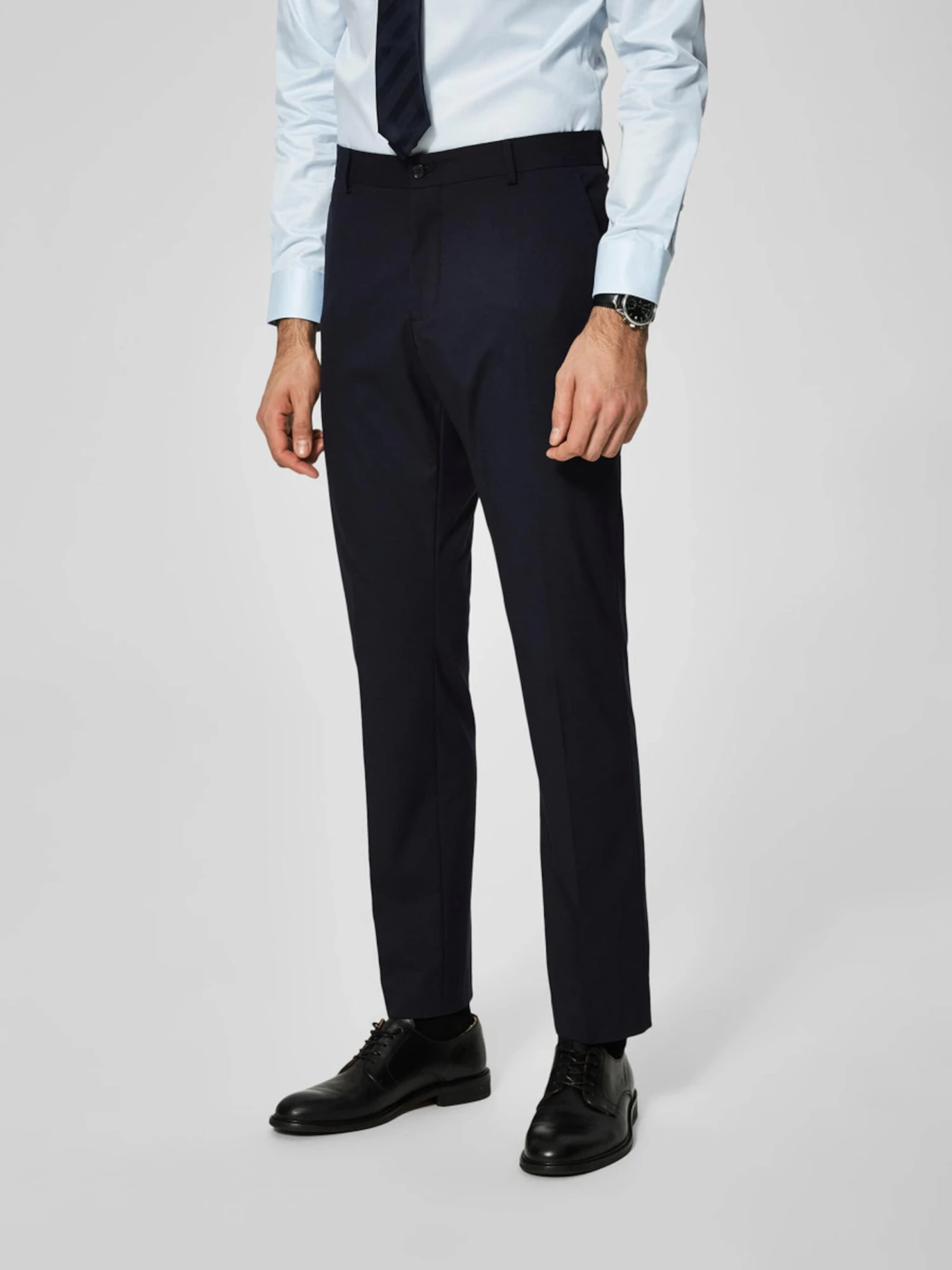 Selected Homme Pantalons Slimfit Pantalon Mylologan Heren Navy 3 Selected Homme Pantalons Slimfit Pantalon Mylologan Heren Navy - Afbeelding 3
