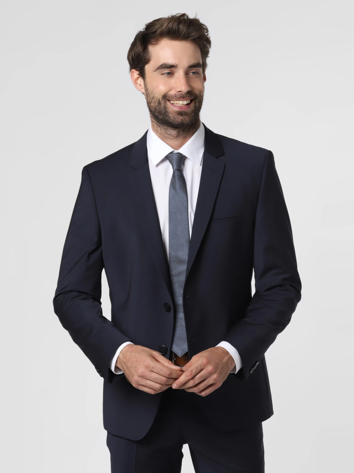 Hugo Colberts Slim Fit Business-colbert Heren Nachtblauw 2 Hugo Colberts Slim Fit Business-colbert Heren Nachtblauw - Afbeelding 2