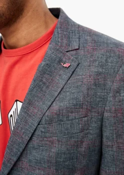 S.Oliver BLACK LABEL Blazers Regular Fit Colbert Heren Grijs -Colberts Winkel 2f9726f797862c999213f06f3501d6c3 scaled