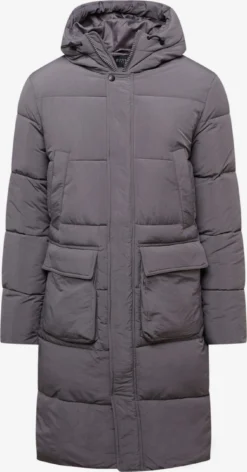 Wintermantels Winterjas Heren Donkergrijs