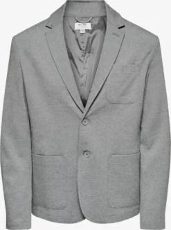 Only & Sons Blazers Regular Colbert Mark Heren Grijs Gemêleerd