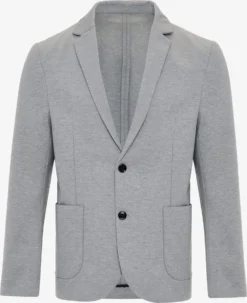 Threadbare Blazers Regular Fit Colbert Martini Heren Grijs Gemêleerd