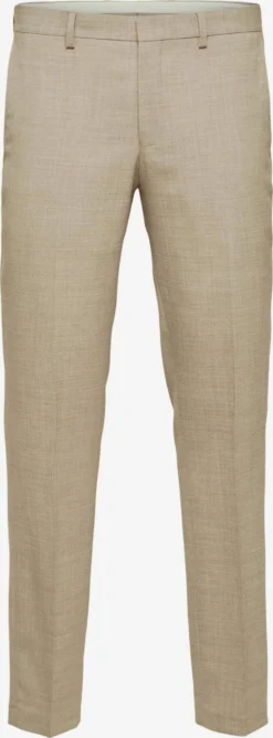 Selected Homme Pantalons Slimfit Pantalon Oasis Heren Beige / Sand