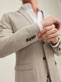 Jack & Jones Blazers Slim Fit Colbert Heren Beige 9 Jack & Jones Blazers Slim Fit Colbert Heren Beige -Colberts Winkel 56c8955be3027eb8b56ab9e83f31f834 scaled