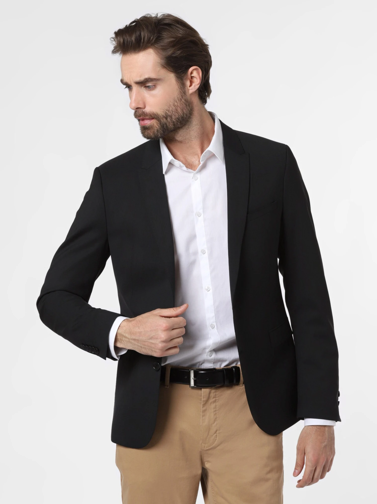 DRYKORN Colberts Regular Fit Business-colbert LEWIS Heren Zwart 2 DRYKORN Colberts Regular Fit Business-colbert LEWIS Heren Zwart - Afbeelding 2