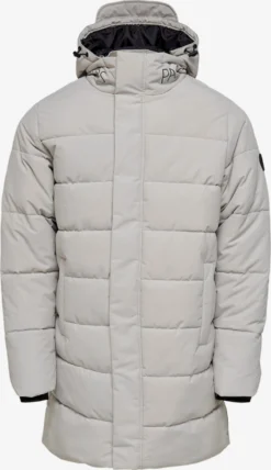 Only & Sons Wintermantels Winterjas Carl Heren Lichtgrijs