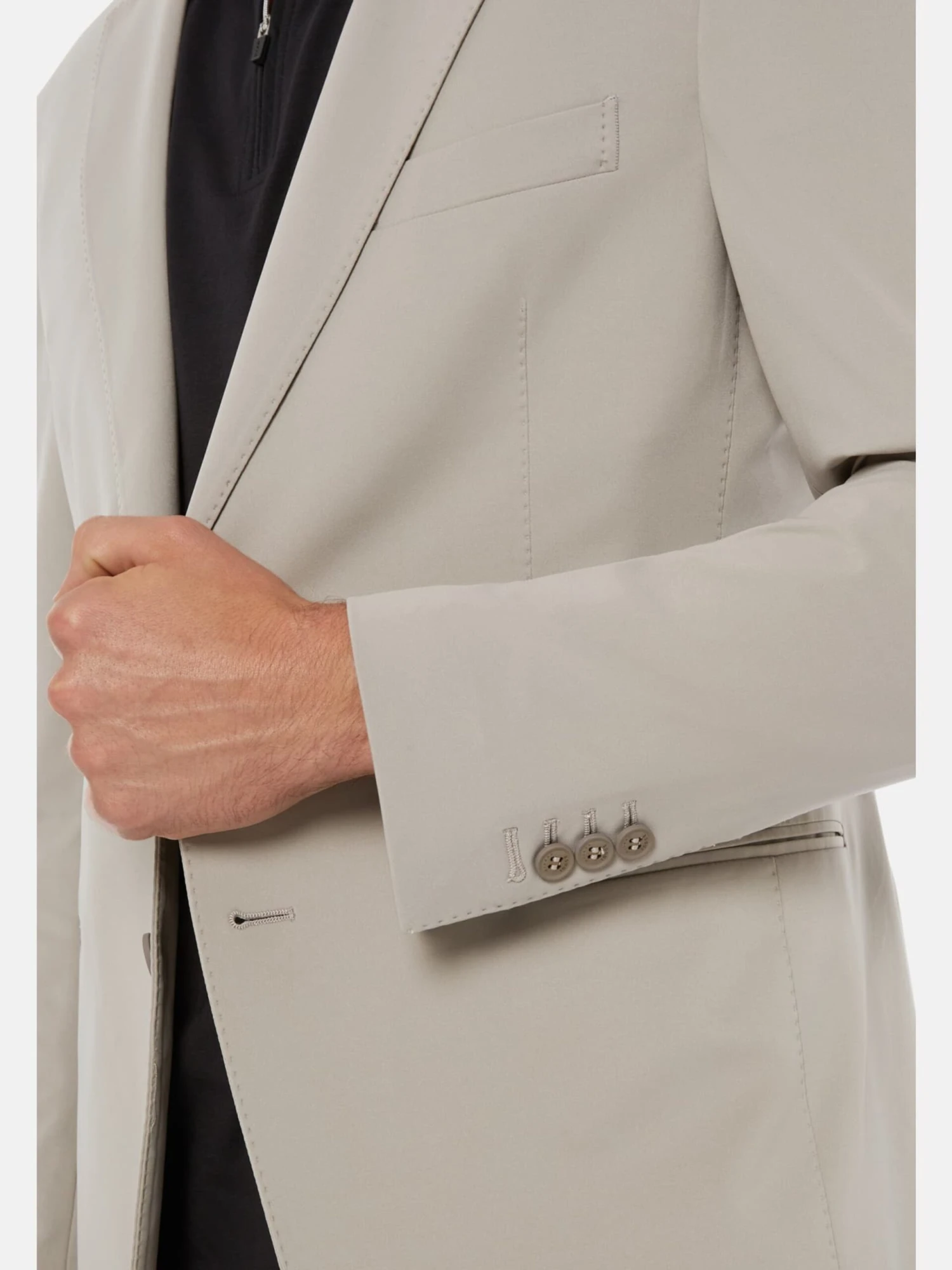 Colberts Regular Fit Business-colbert Heren Greige 5 Colberts Regular Fit Business-colbert Heren Greige - Afbeelding 5