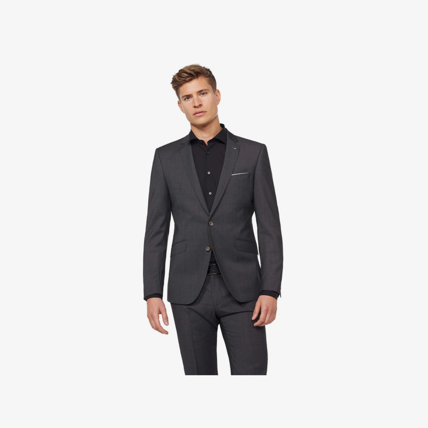 Digel Colberts Slim Fit Business-colbert Heren Antraciet 2 Digel Colberts Slim Fit Business-colbert Heren Antraciet - Afbeelding 2