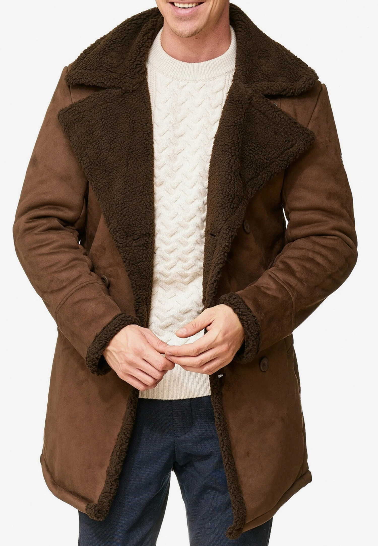 Indicode Jeans Wintermantels Winterjas Barlow Heren Kastanjebruin 2 Indicode Jeans Wintermantels Winterjas Barlow Heren Kastanjebruin - Afbeelding 2