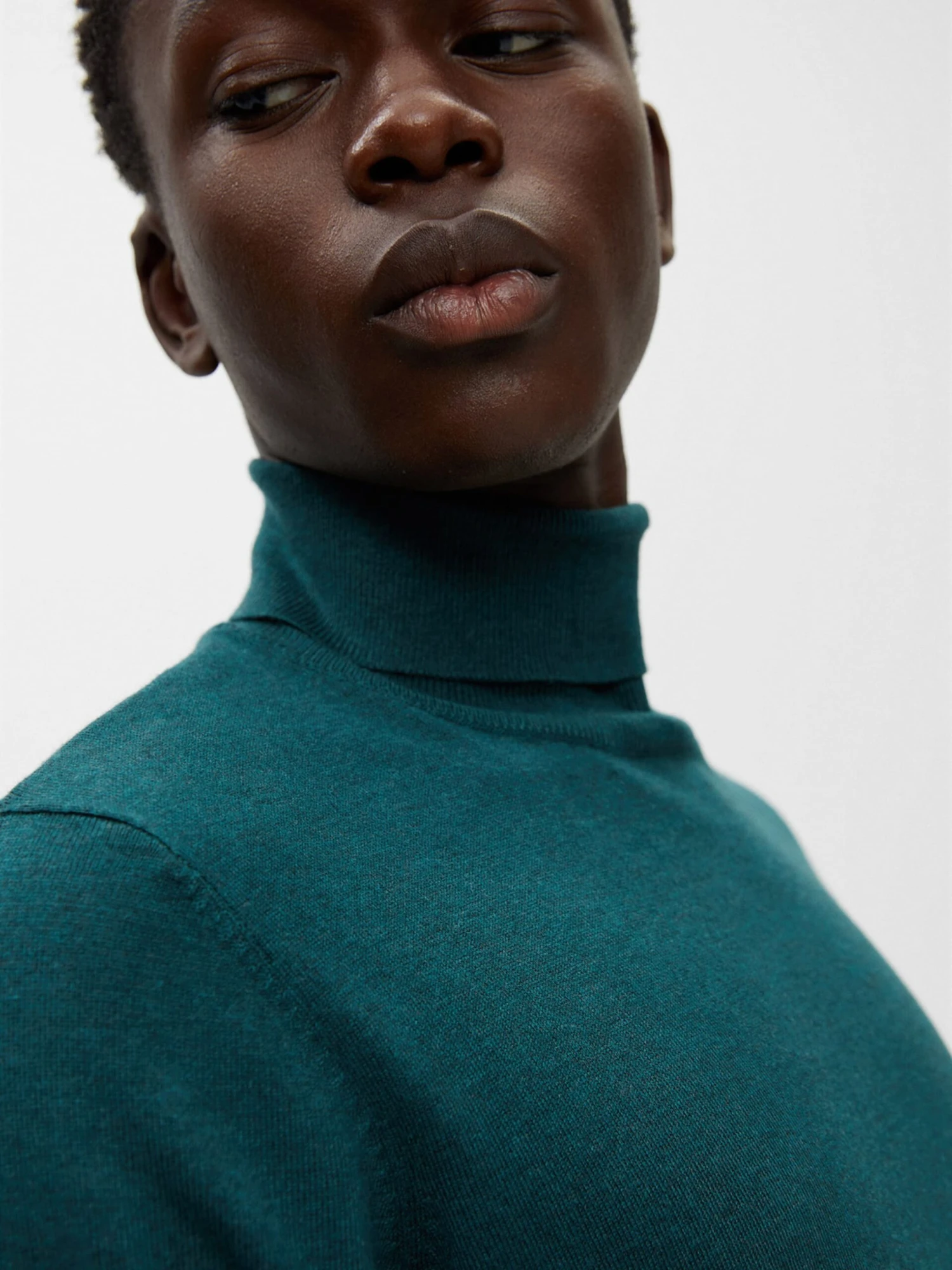 PULL & BEAR Coltruien Trui Heren Smaragd 2 PULL & BEAR Coltruien Trui Heren Smaragd - Afbeelding 2