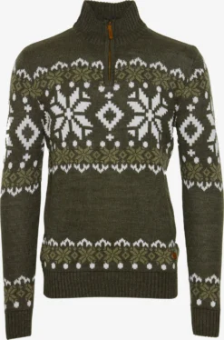 Solid Coltruien Trui Norwin Heren Kaki