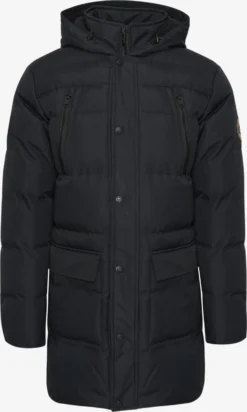 Threadbare Wintermantels Winterjas Belle Vue Heren Zwart