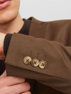 Jack & Jones Blazers Regular Colbert Heren Bruin -Colberts Winkel a07e54a372a20b63675bbb575737a683 scaled