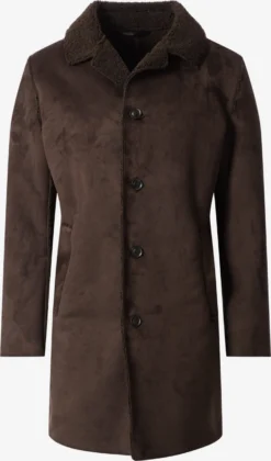 CINQUE Wintermantels Regular Fit Winterjas Cishearling Heren Donkerbruin