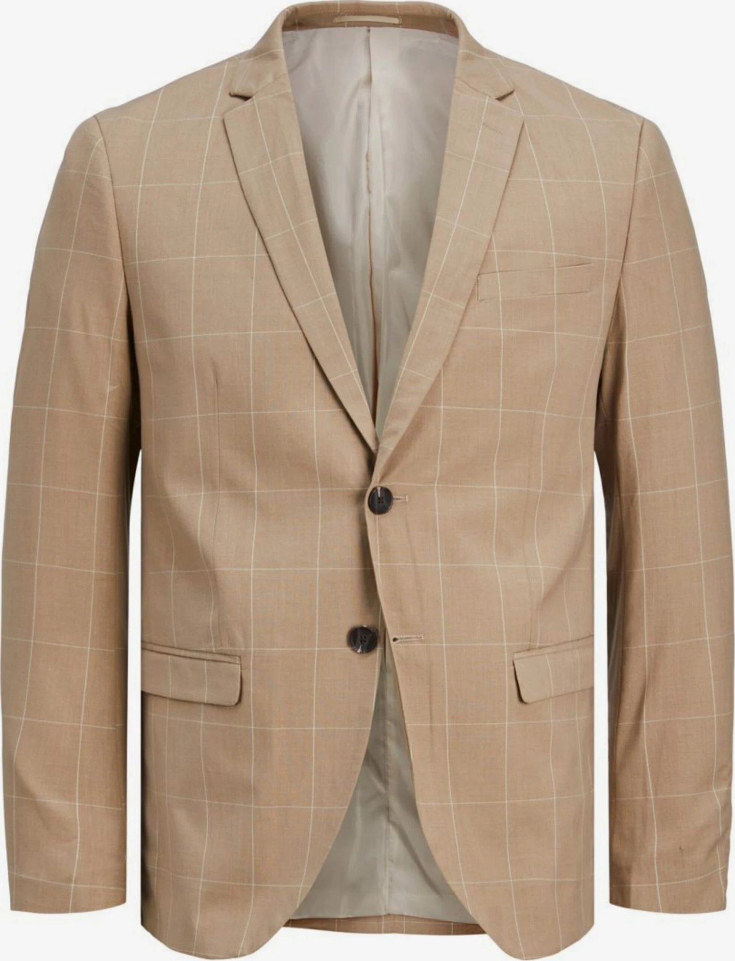Jack & Jones Blazers Slim Fit Colbert Heren Beige 1 Jack & Jones Blazers Slim Fit Colbert Heren Beige