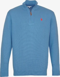 U.S. Polo Assn. Coltruien Trui Half Zip Heren Blauw
