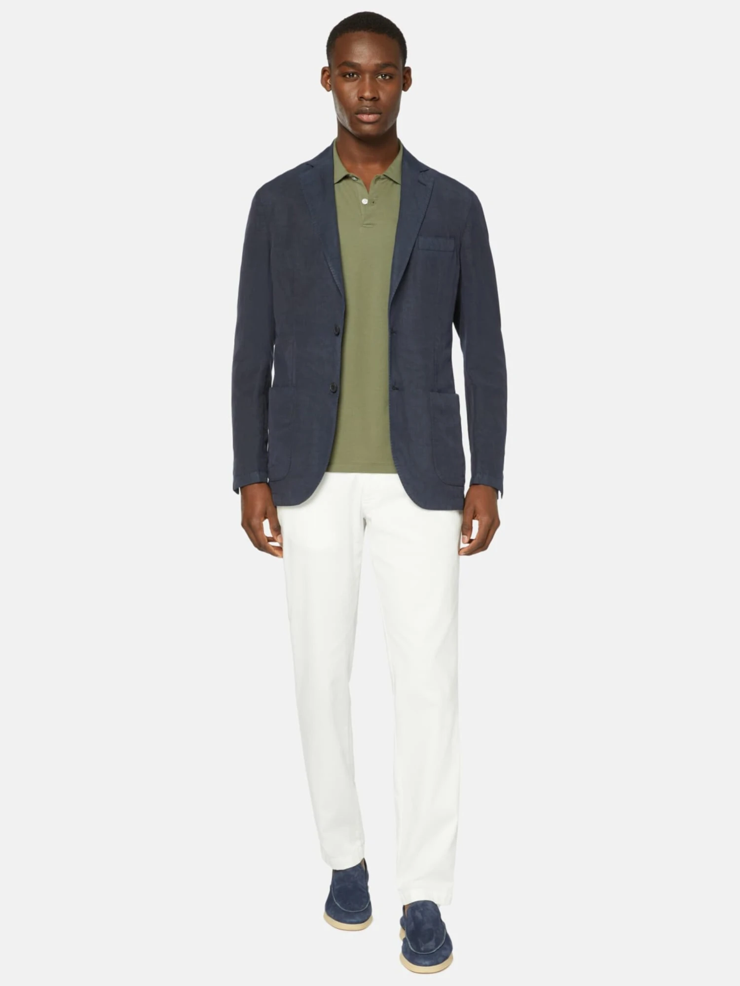 Blazers Regular Fit Colbert Heren Duifblauw 3 Blazers Regular Fit Colbert Heren Duifblauw - Afbeelding 3