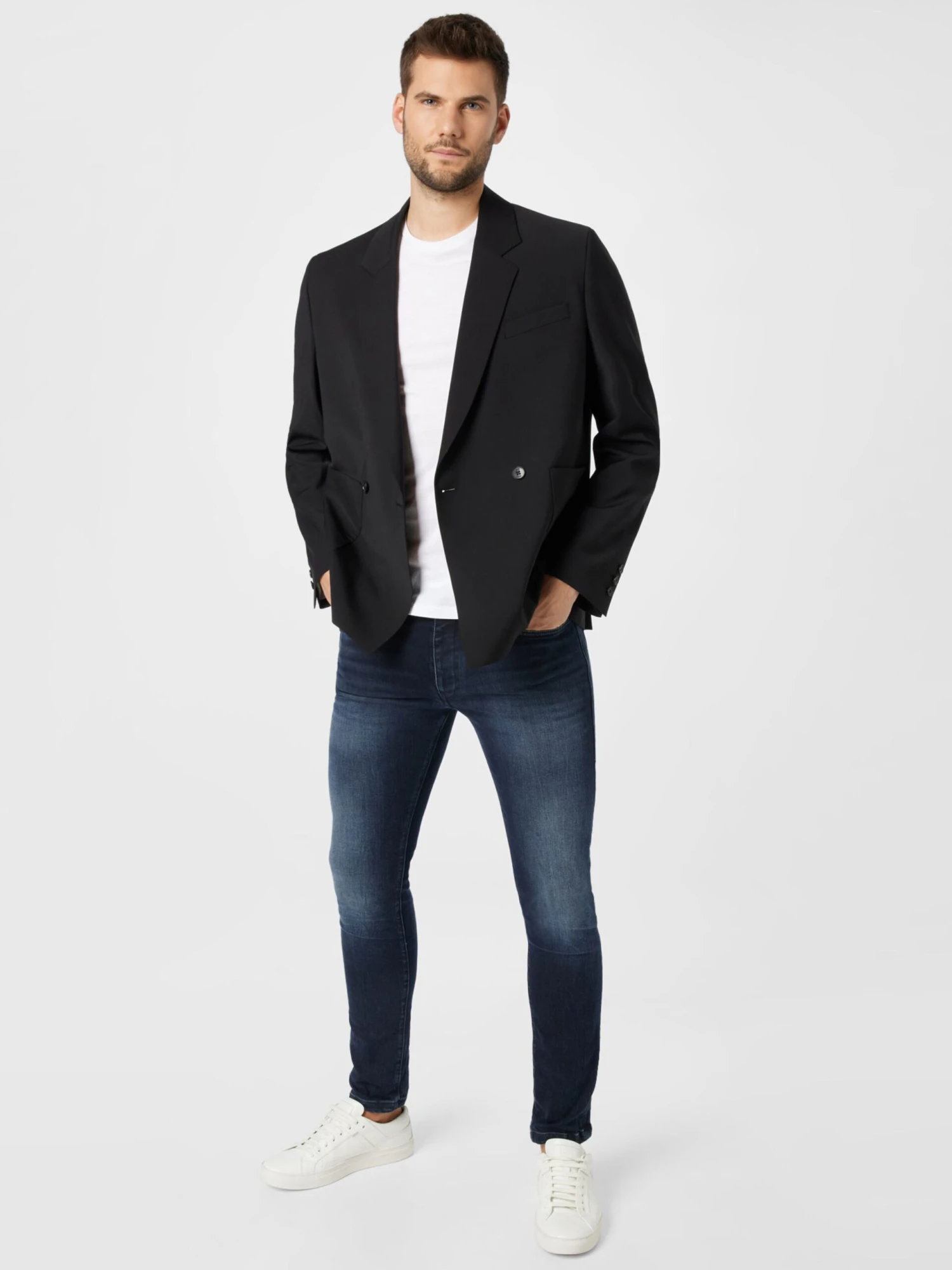 DRYKORN Blazers Regular Fit Colbert EKBY Heren Zwart 5 DRYKORN Blazers Regular Fit Colbert EKBY Heren Zwart - Afbeelding 5