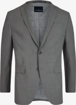 Colberts Regular Fit Business-colbert X-Tension Heren Grijs Gemêleerd