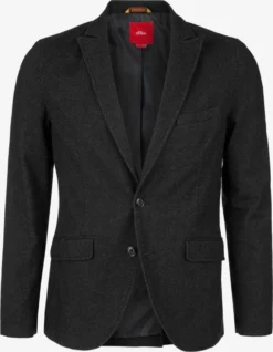 Blazers Slim Fit Colbert Heren Zwart Gemêleerd