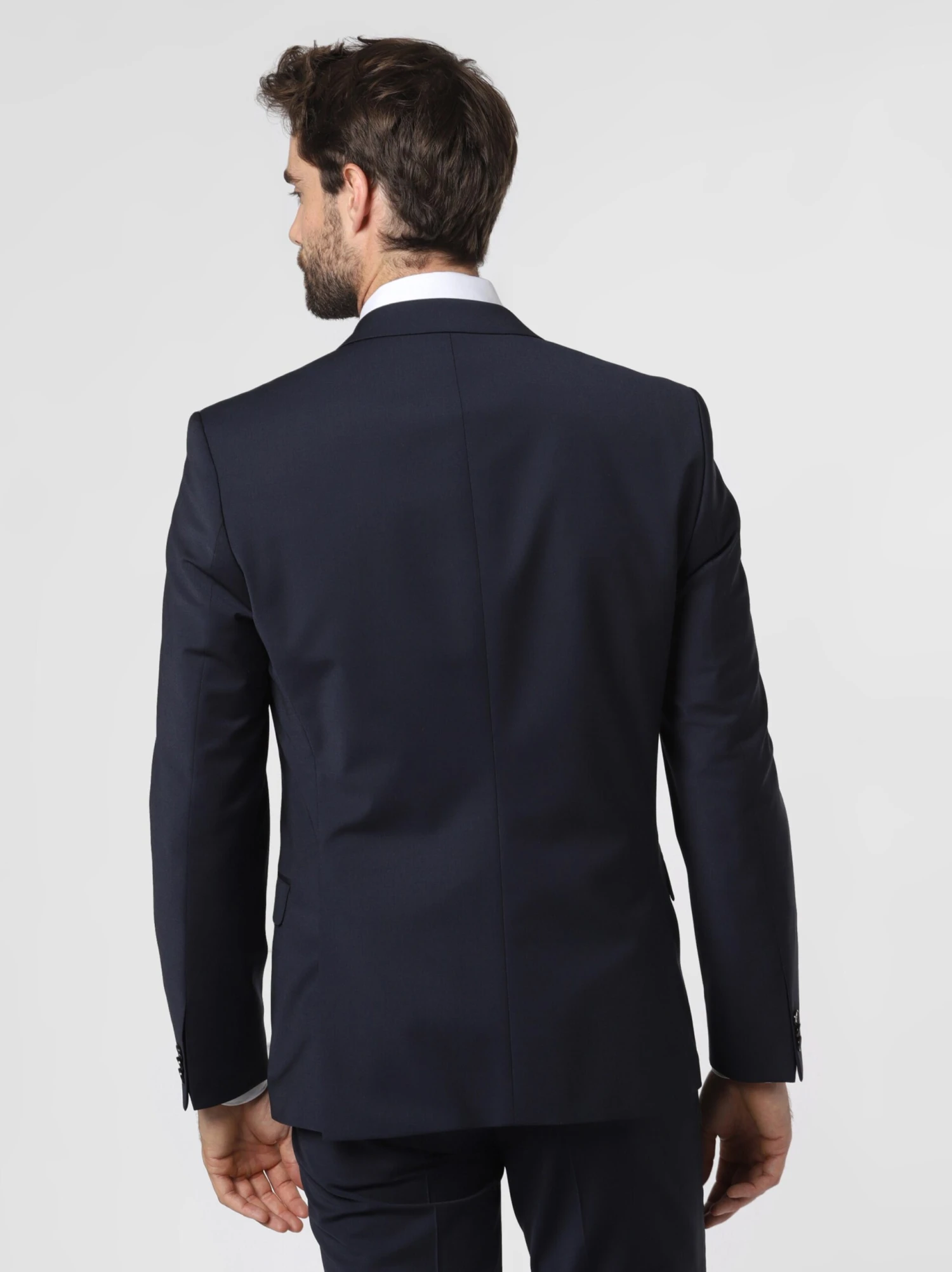 Hugo Colberts Slim Fit Business-colbert Heren Nachtblauw 3 Hugo Colberts Slim Fit Business-colbert Heren Nachtblauw - Afbeelding 3
