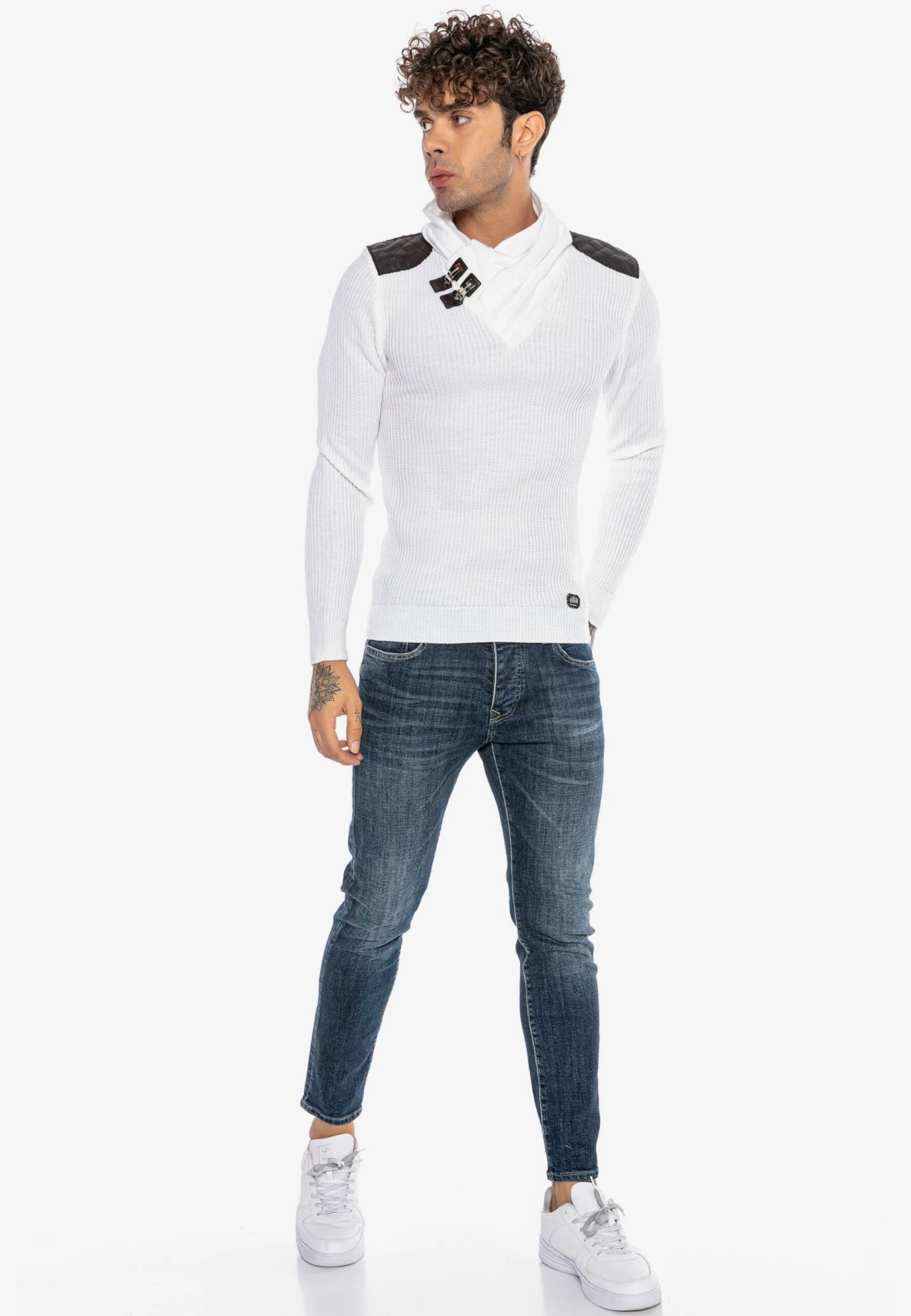 Coltruien Trui Reno Heren Wit 4 Coltruien Trui Reno Heren Wit - Afbeelding 4