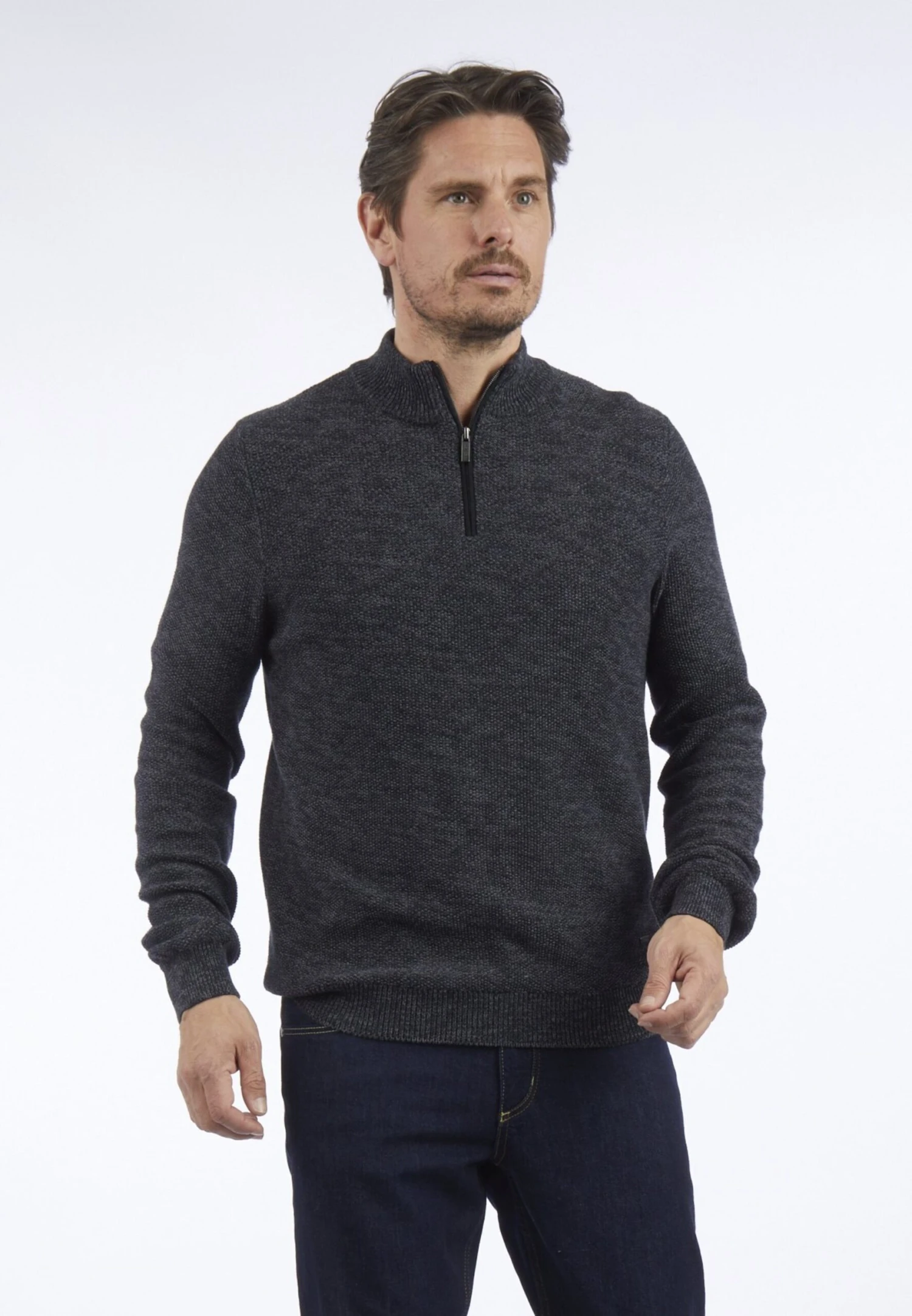 Coltruien Trui Heren Donkergrijs 3 Coltruien Trui Heren Donkergrijs - Afbeelding 3