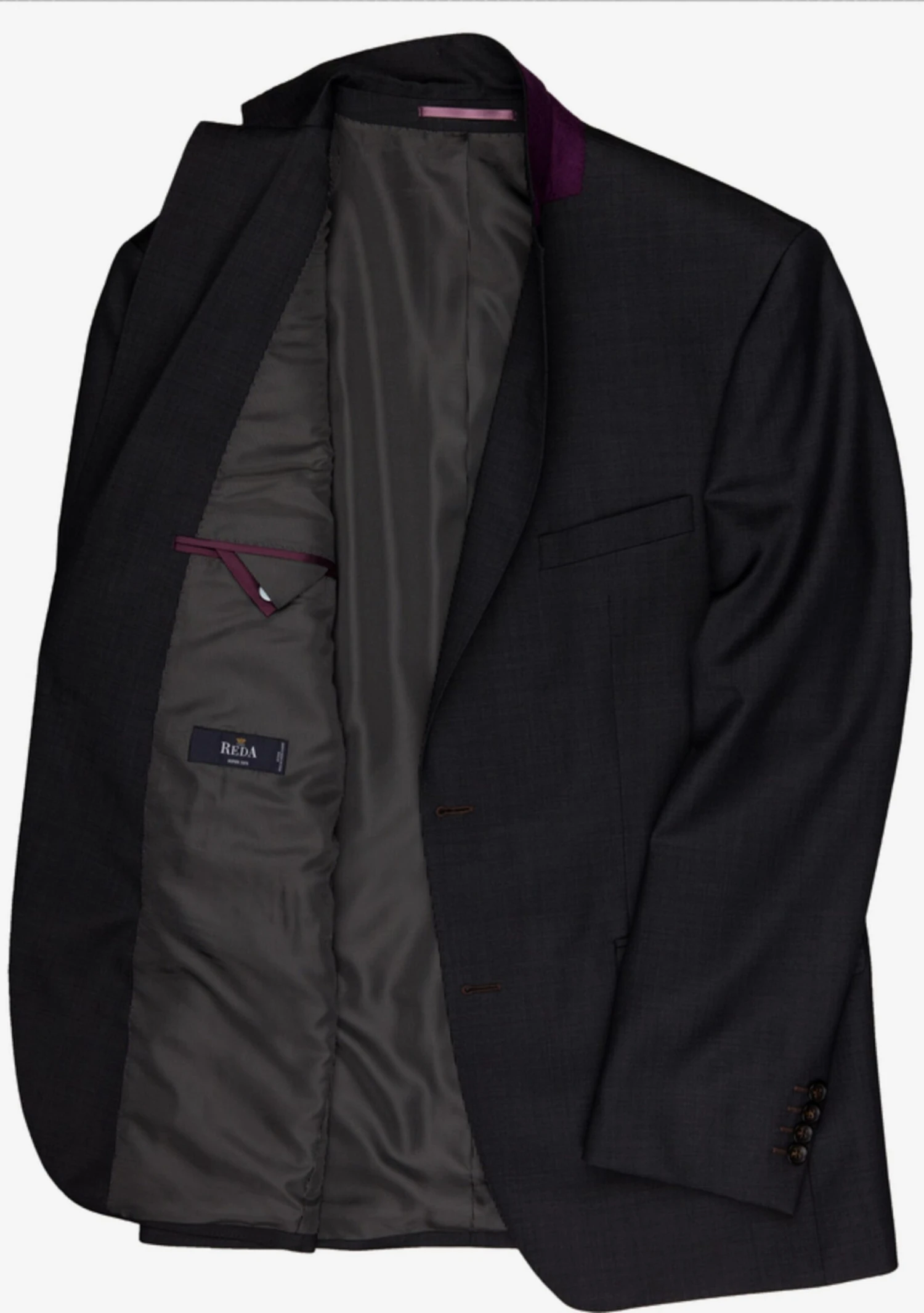 CARL GROSS Blazers Regular Fit Colbert Heren Donkergrijs 3 CARL GROSS Blazers Regular Fit Colbert Heren Donkergrijs - Afbeelding 3