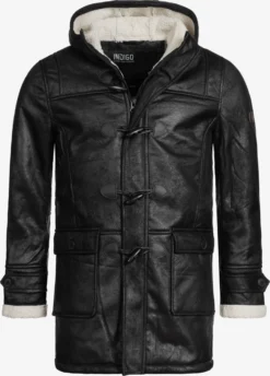 Indicode Jeans Wintermantels Winterjas Calshot Heren Zwart