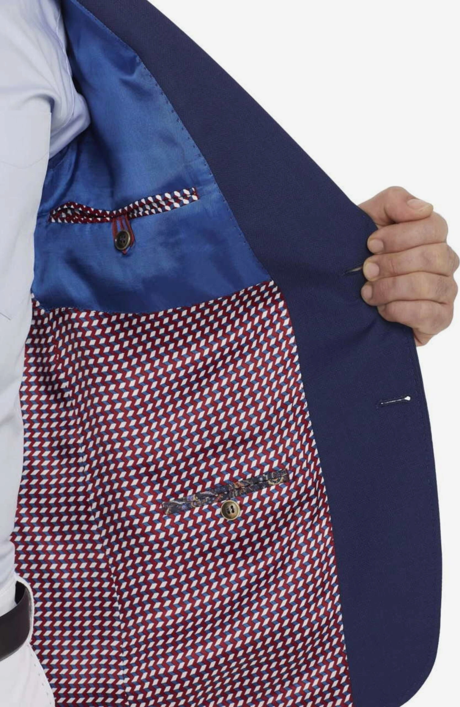 Digel Blazers Slim Fit Colbert Heren Blauw 4 Digel Blazers Slim Fit Colbert Heren Blauw - Afbeelding 4