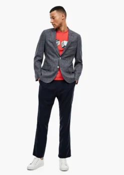 S.Oliver BLACK LABEL Blazers Regular Fit Colbert Heren Grijs -Colberts Winkel fe2c841c0643972591495fe374949ddb scaled